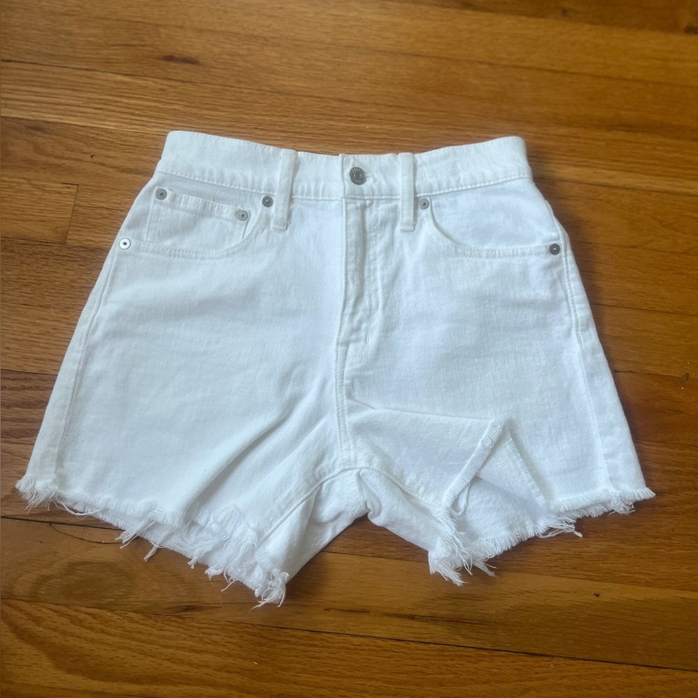 Madewell White Denim Shorts